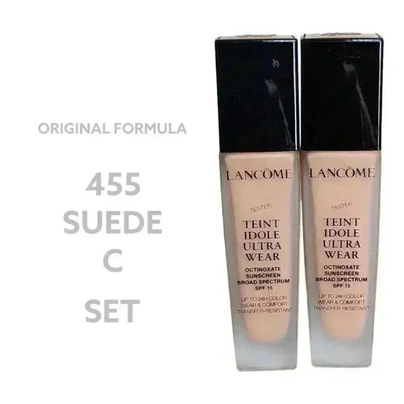Lancome Teint Idole Foundation 455 Suede C SET - Picture 1 of 1